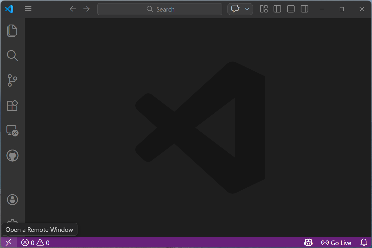 VS Code - Open Remote Window